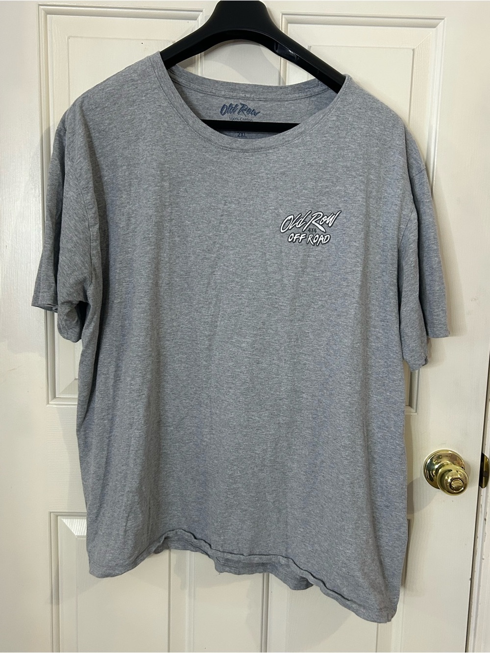 Old Row T-Shirt 2XL Cotton Tee Gray Off Road Jeep Graphic Short Sleeve - Picture 2 of 8